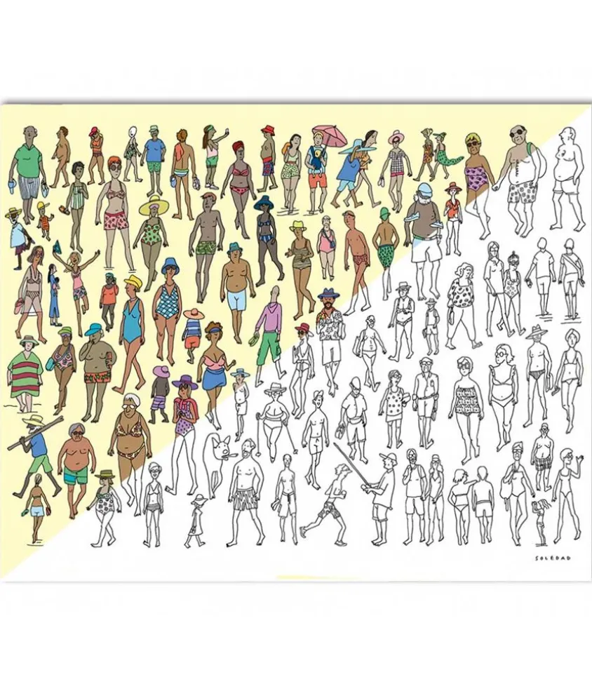 5 Affiches A Coloriages Soledad 2 40 X 50 Cm