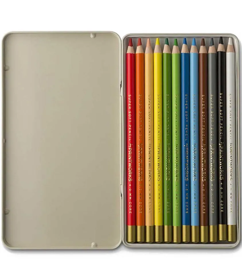 12 Crayons De Couleur Classiques