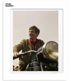Affiche "Belmondo Moto" 40 X 50 Cm