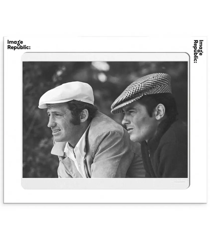Affiche La Galerie "Casquette Delon Belmondo Gam" 40 X 50 Cm