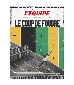 Affiche L'Equipe Bolt 30 X 40Cm