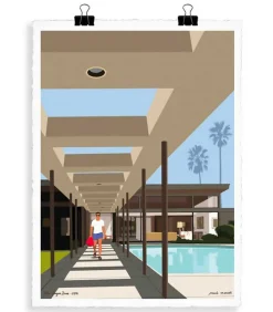 Affiche Paolo Mariotti "Canyon Drive" 56 X 76 Cm