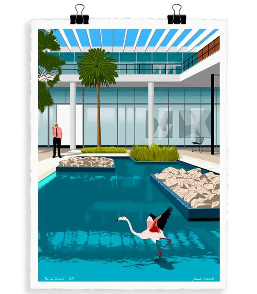 Affiche Paolo Mariotti "Rio" 56 X 76 Cm