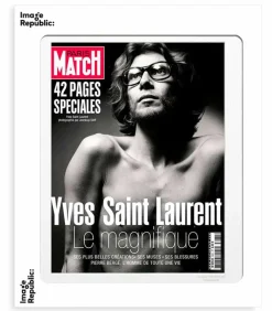 Affiche Paris Match Yves Saint-Laurent 56 X 76 Cm