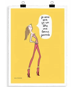 Affiche Soledad "Bonne Journee" 56 X 76 Cm