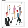 Affiche Wlpp "La Mens Fashion" 40 X 50 Cm