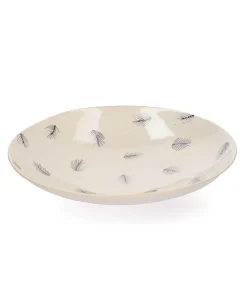 Assiette Creuse En Ceramique "Petites Plumes"