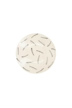 Assiette Creuse En Ceramique "Grandes Plumes"