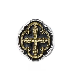 Bague Chevaliere Night Comes On En Argent Et Or