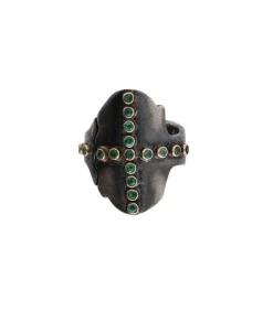 Bague Cross Ring Emerald