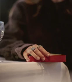 Bague Galet En Email Pail Or