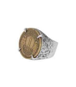 Bague Piece 1 Franc Argent