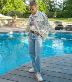 Baskets Clc Blanc Et Rouge