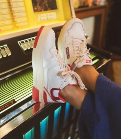 Baskets Clc Blanc Et Rouge