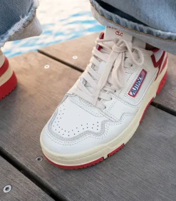 Baskets Clc Blanc Et Rouge