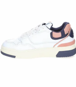 Baskets Clc Blanc, Rose Et Bleu