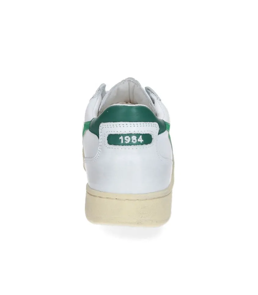 Baskets Homme Mi Low Used Bianco/Verde Verdeggiante
