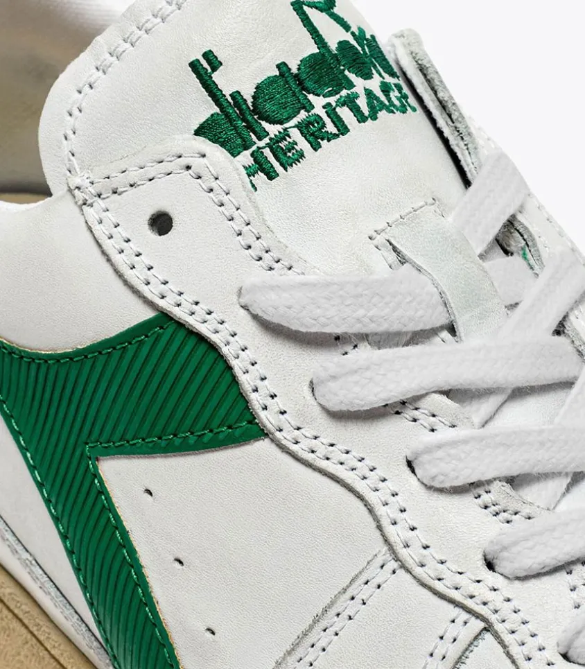 Baskets Homme Mi Low Used Bianco/Verde Verdeggiante
