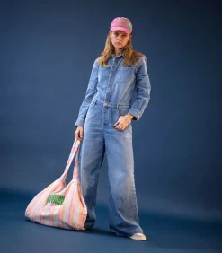 Baskets Medalist Low Cuir Suede Blanc/Navy Blue