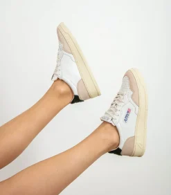 Baskets Medalist Low En Daim Et Cuir Blanc Et Mount