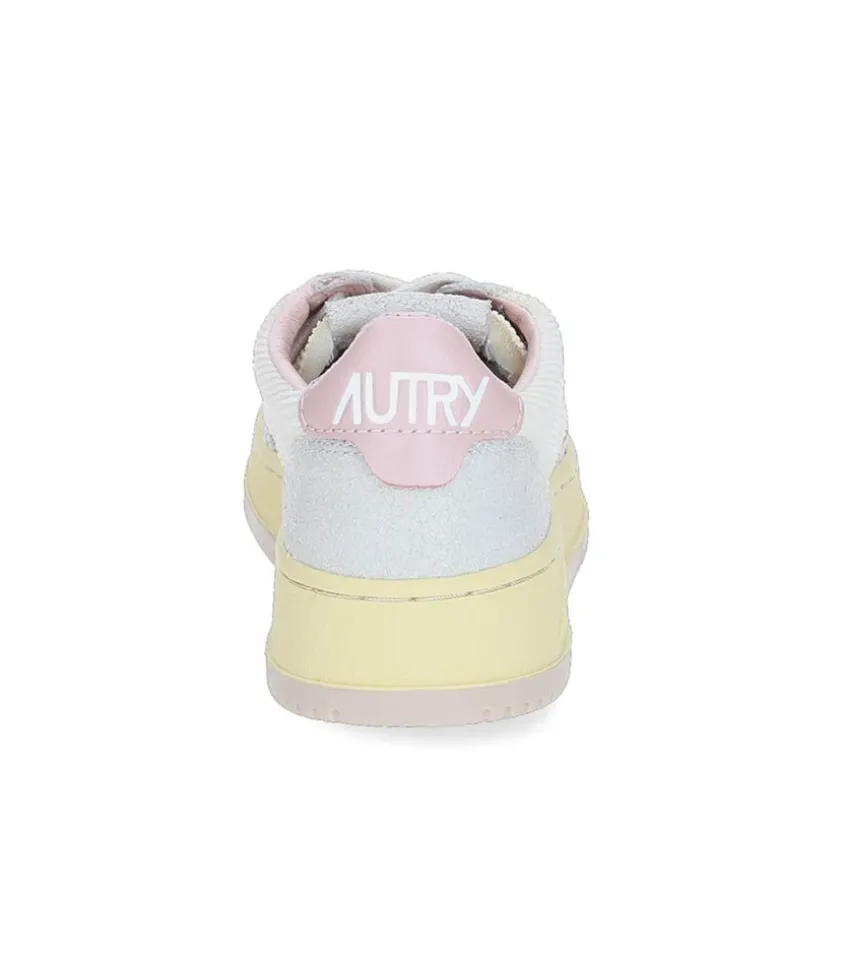Baskets Medalist Low Velours Cotele Gris/Rose