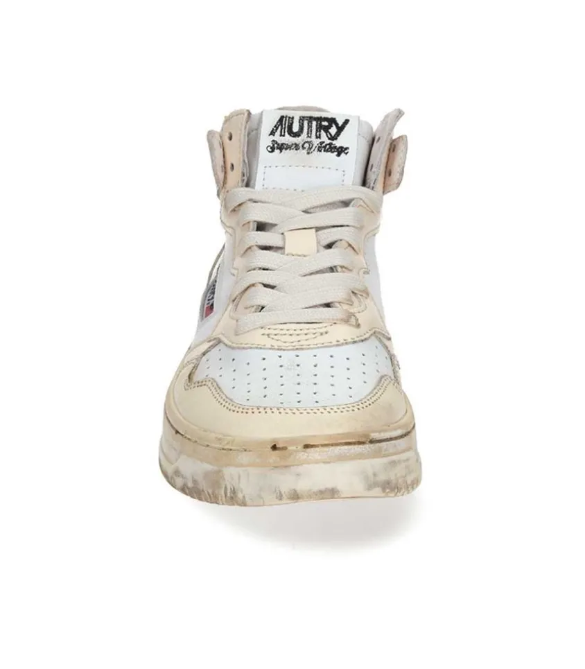 Baskets Medalist Super Vintage Mid Leather White/Ivory