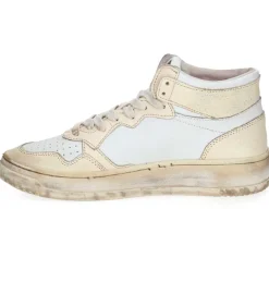 Baskets Medalist Super Vintage Mid Leather White/Ivory