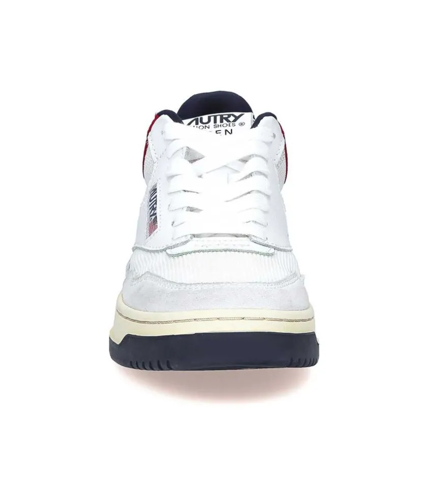 Baskets Open Mid Cut White/Usa