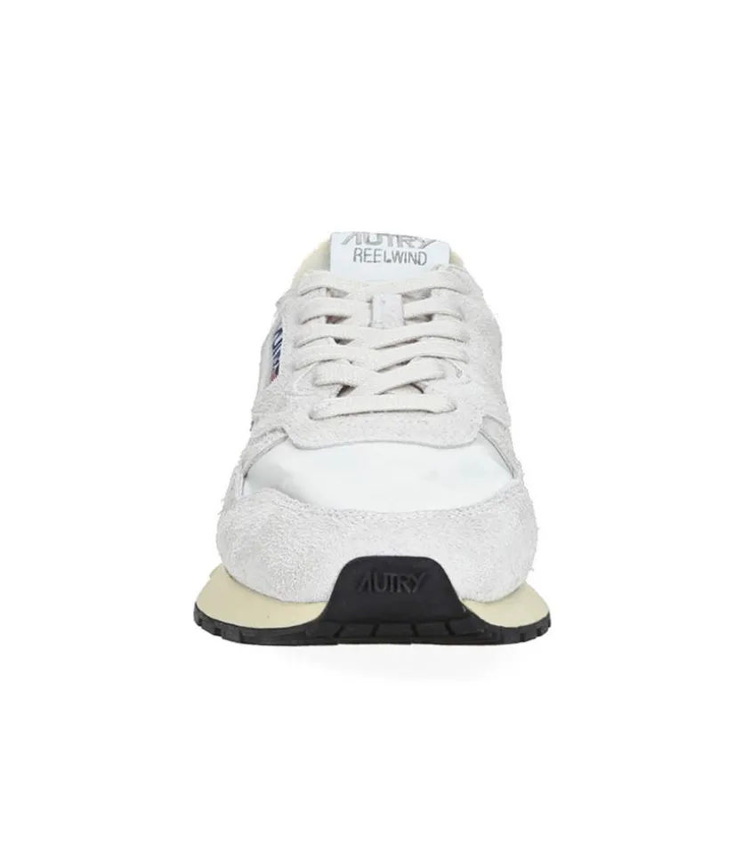 Baskets Reelwind Nylon Et Daim Blanc