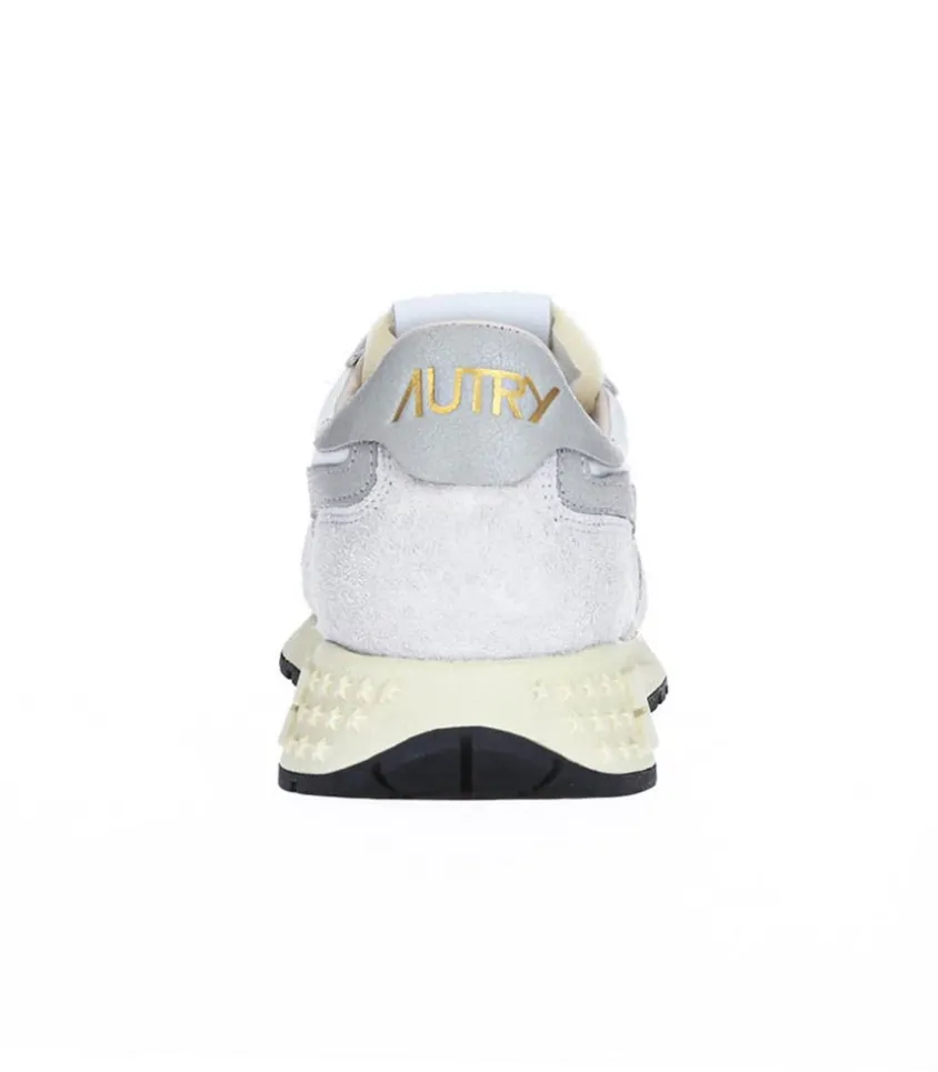 Baskets Reelwind Nylon Et Daim Blanc