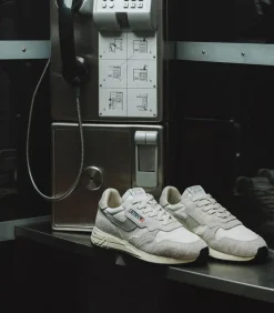 Baskets Reelwind Nylon Et Daim Blanc