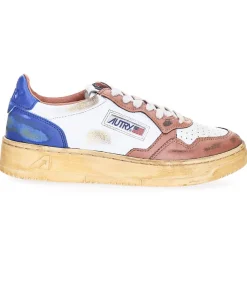 Baskets Super Vintage Low Blue Et Cafe