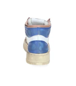 Baskets Super Vintage Mid Cafe Et Bleu