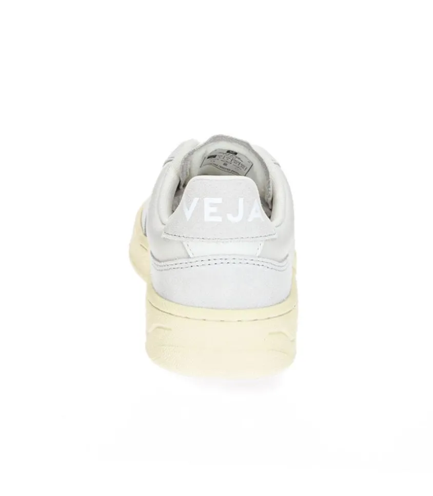 Baskets V-90 Leather Gravel White