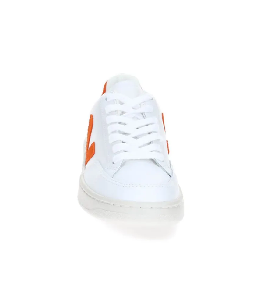Baskets V-12 Leather White Pumpkin