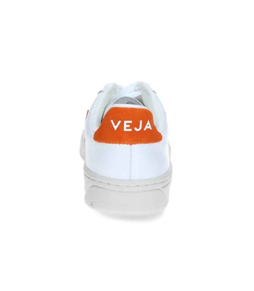 Baskets V-12 Leather White Pumpkin