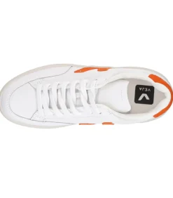 Baskets V-12 Leather White Pumpkin