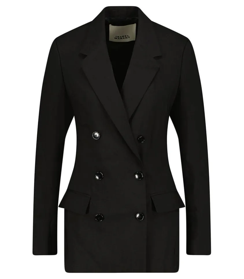 Blazer Sheril A Double Boutonnage Noir