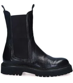Boots Chelsea Monastero En Cuir Kaki