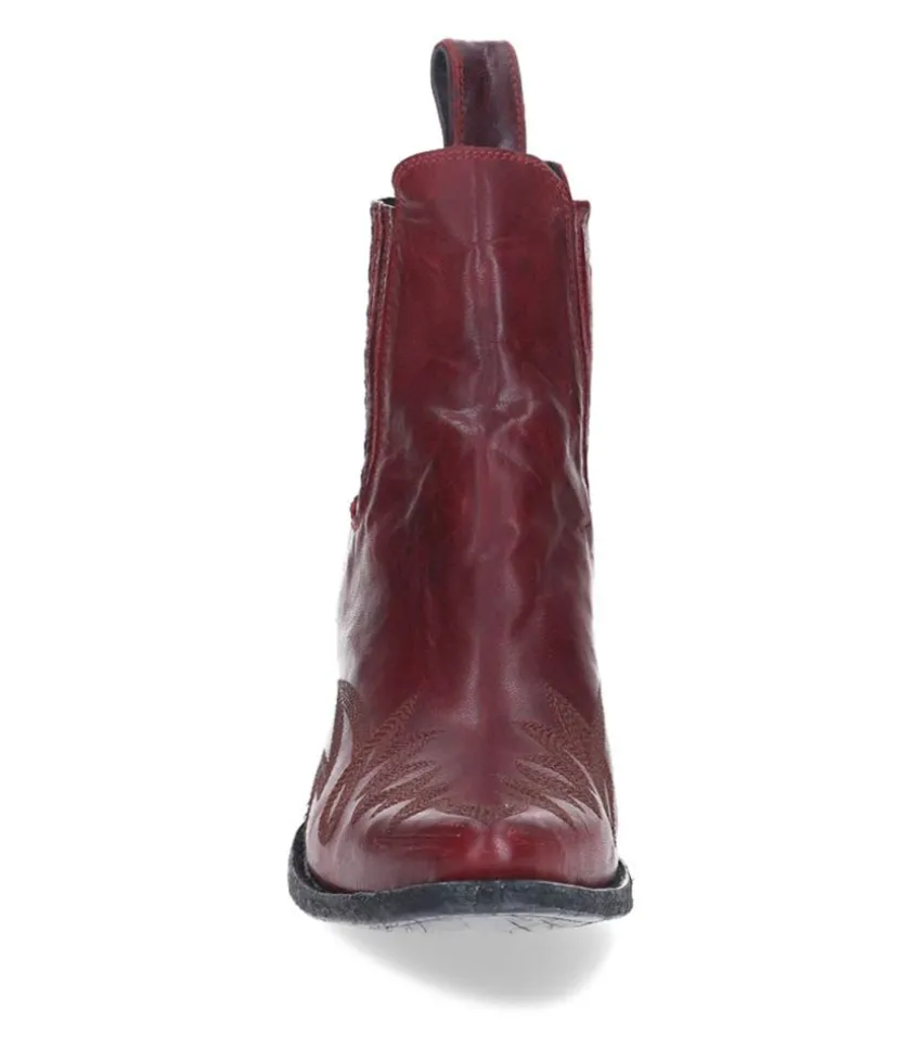 Boots Gaucho Long Stitch Cherry Red