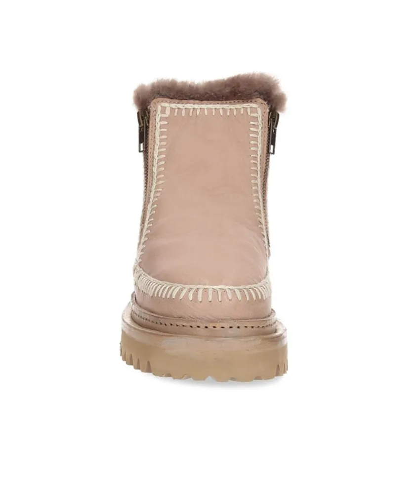 Boots Setsu 3.0 Crochet Leather Stone/Natural