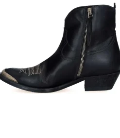 Boots Young Leather Upper Black