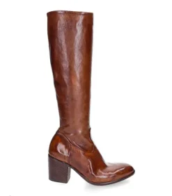 Bottes Hautes En Cuir Cognac