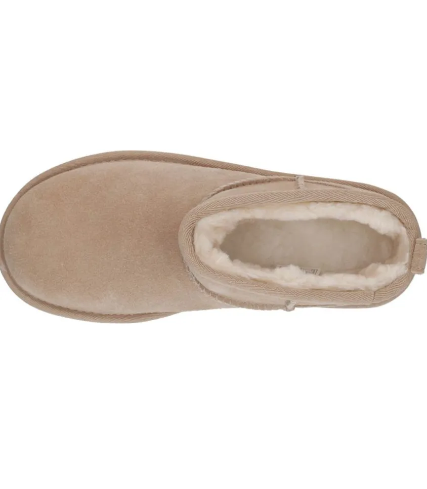 Bottines Classic Ultra Mini Plateforme Daim Sand