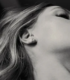 Boucle D'Oreille Metropolis Or Blanc Et Diamants