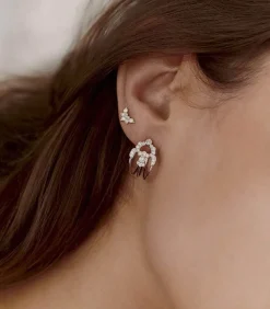 Boucle D'Oreille Nude Or Blanc Et Diamants