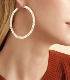 Boucles D'Oreilles Bolduc Argente