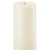 Bougie Led Pillar Ivoire, 10.1 X 25 Cm