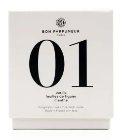 Bougie Parfumee 01 Basilic, Feuilles De Figuier Et Menthe