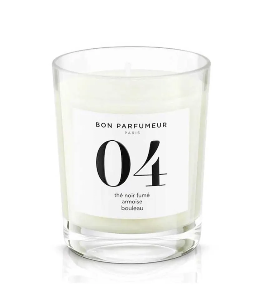 Bougie Parfumee 04 The Noir Fume, Armoise Et Bouleau 180G